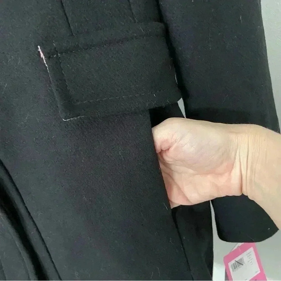 NWT Kate Space Pearl Button Wool-Blend Coat size Small - Picture 8 of 10